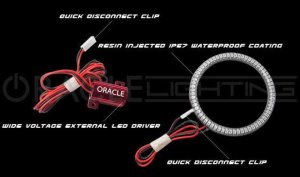 Dodge Durango Fog Light Halo Kit - ORACLE Lighting - Surface Mount LED - Amber - `11-`13
